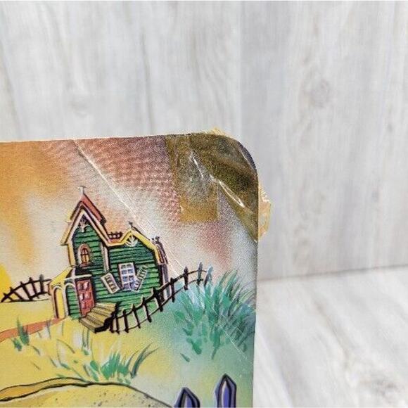 Vintage Eureka Die Cut Halloween Decoration BOO Ghost Graveyard Bat Pumpkin - Picture 3 of 8